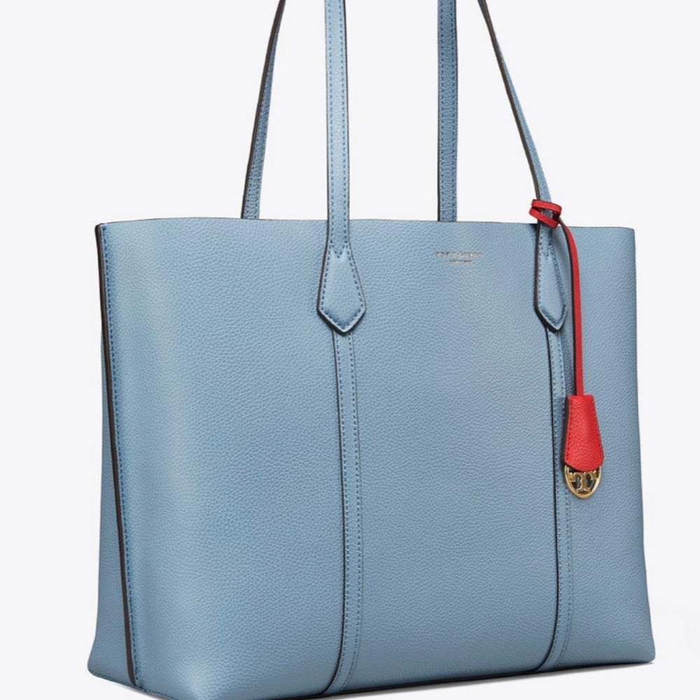 Perry Triple Compartment Tote - Blue Cloud with Dust Bag